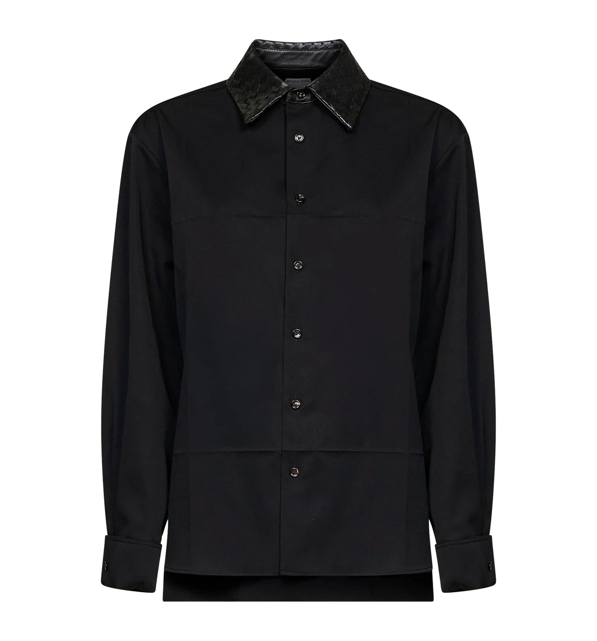 Intrecciato Leather Shirt