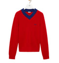 Sweater in cotton and wool