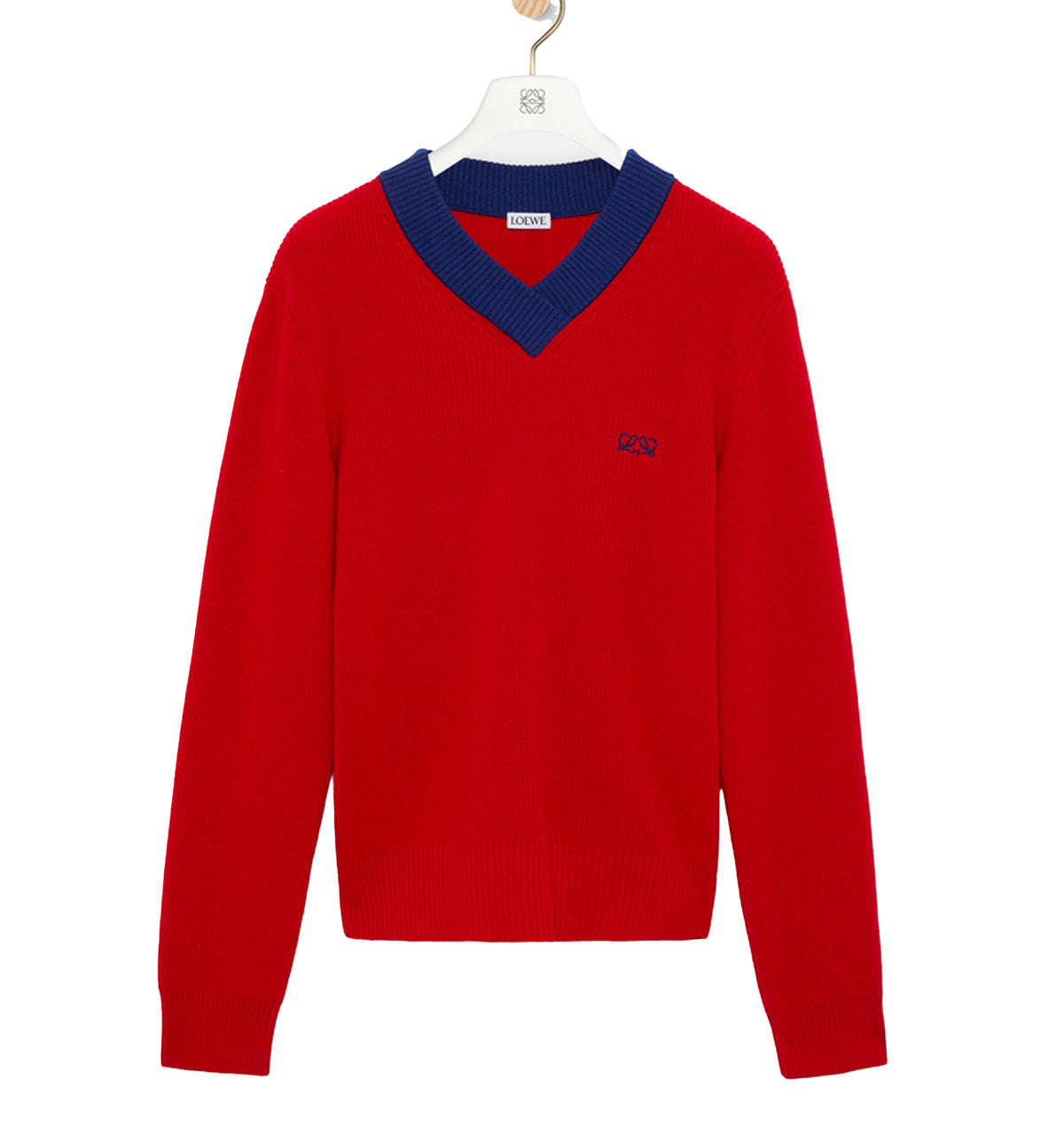 Sweater in cotton and wool