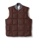 Gabardine down vest