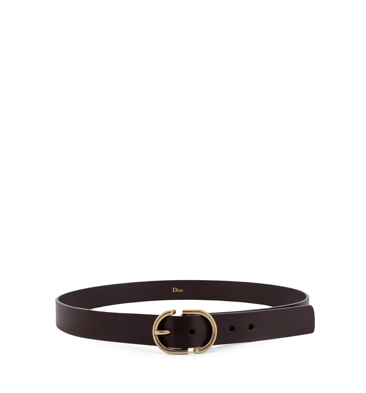 CD Belt Brown Smooth Taurillon Leather, 35 MM