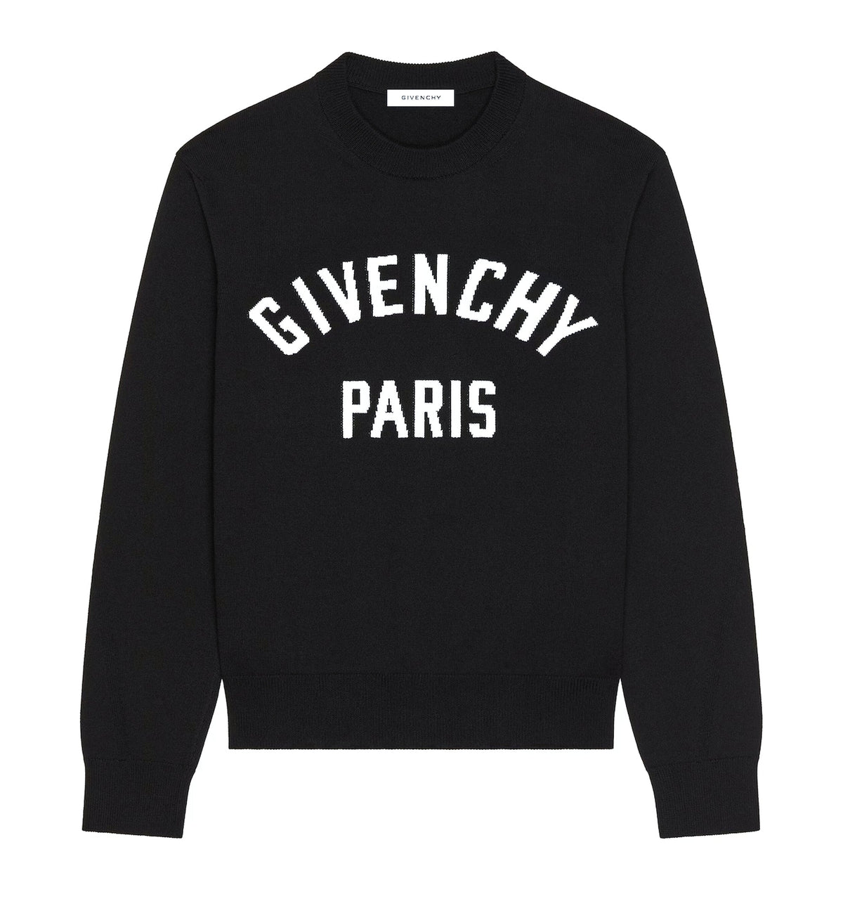 Couture Seam Sweater In Knit With Givenchy Paris Detail