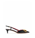 VLogo Signature Leather Slingback Pumps 40mm