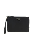 Saffiano Leather Clutch