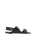 Leather logo sandals