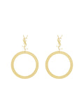 Pendant hoop earrings in metal