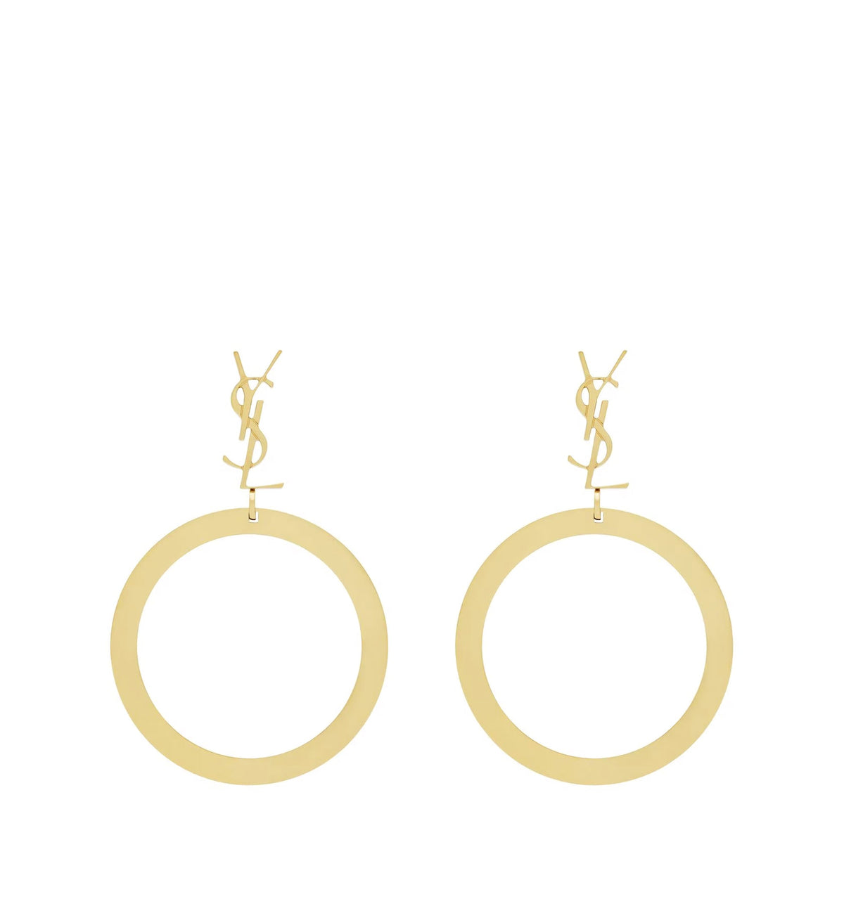 Pendant hoop earrings in metal