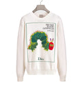 Sweater with Book Cover Embroidery