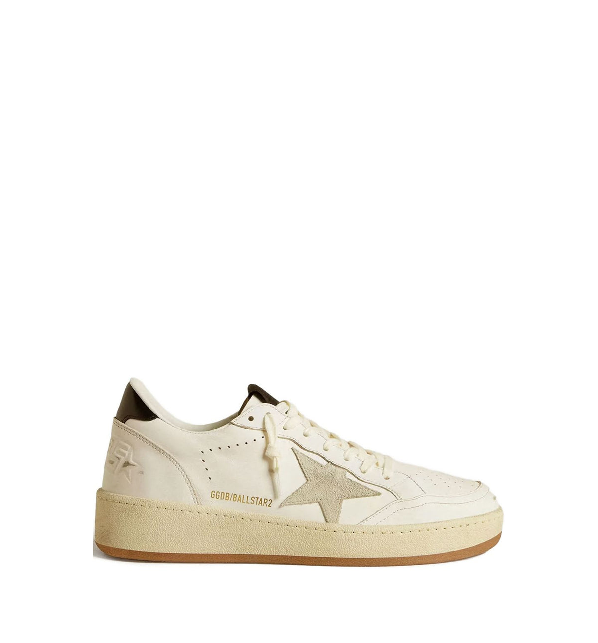 Women’s Ball Star with Ice-Gray Suede Star and Glossy Black Leather Heel Tab