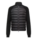 Wool Blend Padded Zip-Up Cardigan