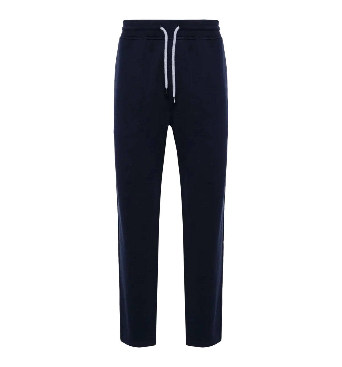 Cotton, cashmere and silk French terry double cloth trousers