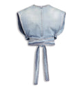 Belted Denim Top