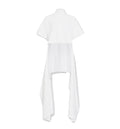 Asym cotton blend t-shirt