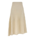 Wool Blend Flared Skirt