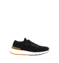 Cotton Knit And Semi-Polished Calfskin Runners