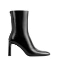Bar glossy leather boots black