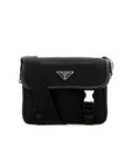Re-Nylon and Saffiano leather shoulder bag
