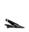Wedge-Heel Patent Slingbacks