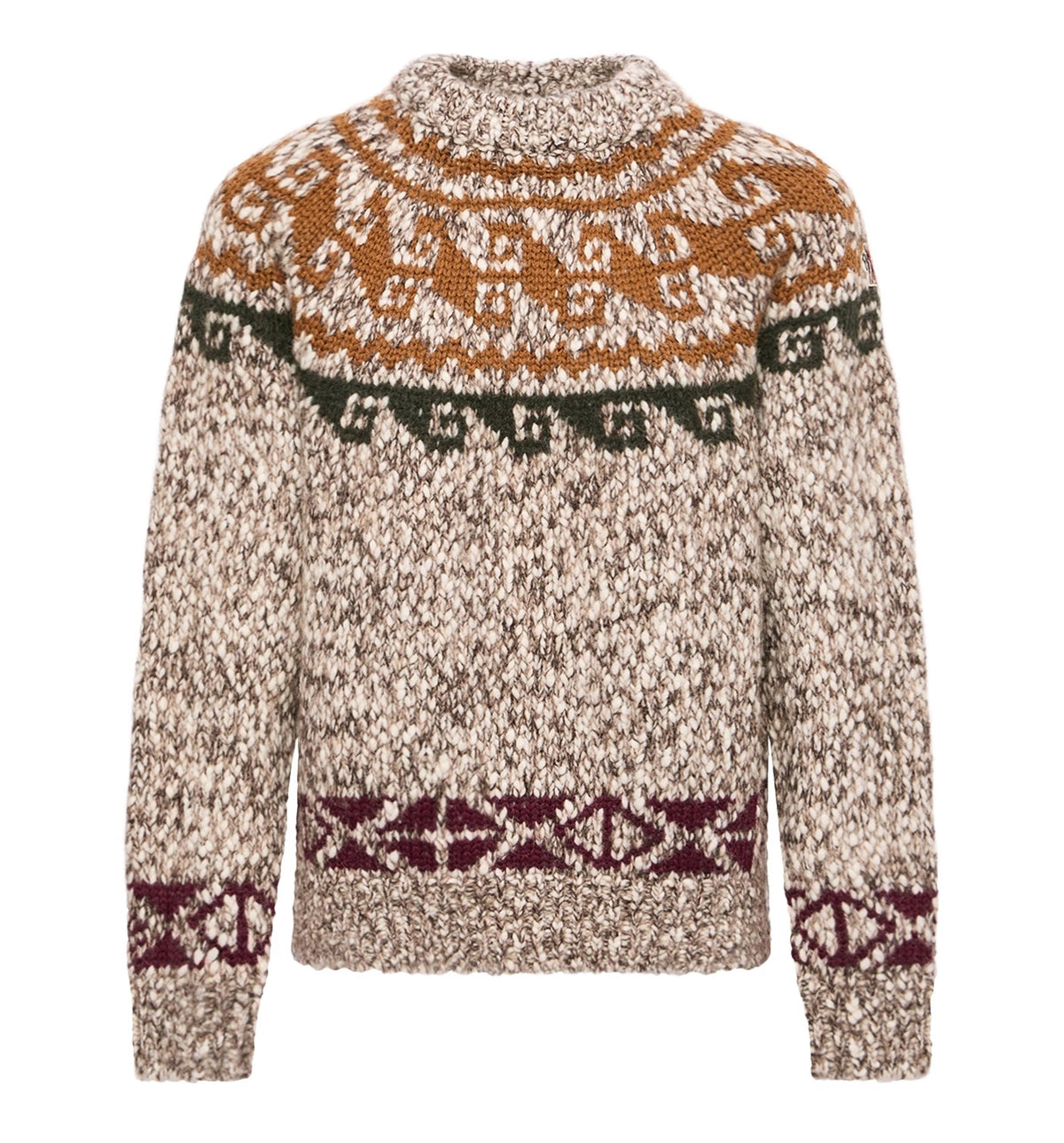 Geometric Jacquard Wool & Alpaca Blend Sweater