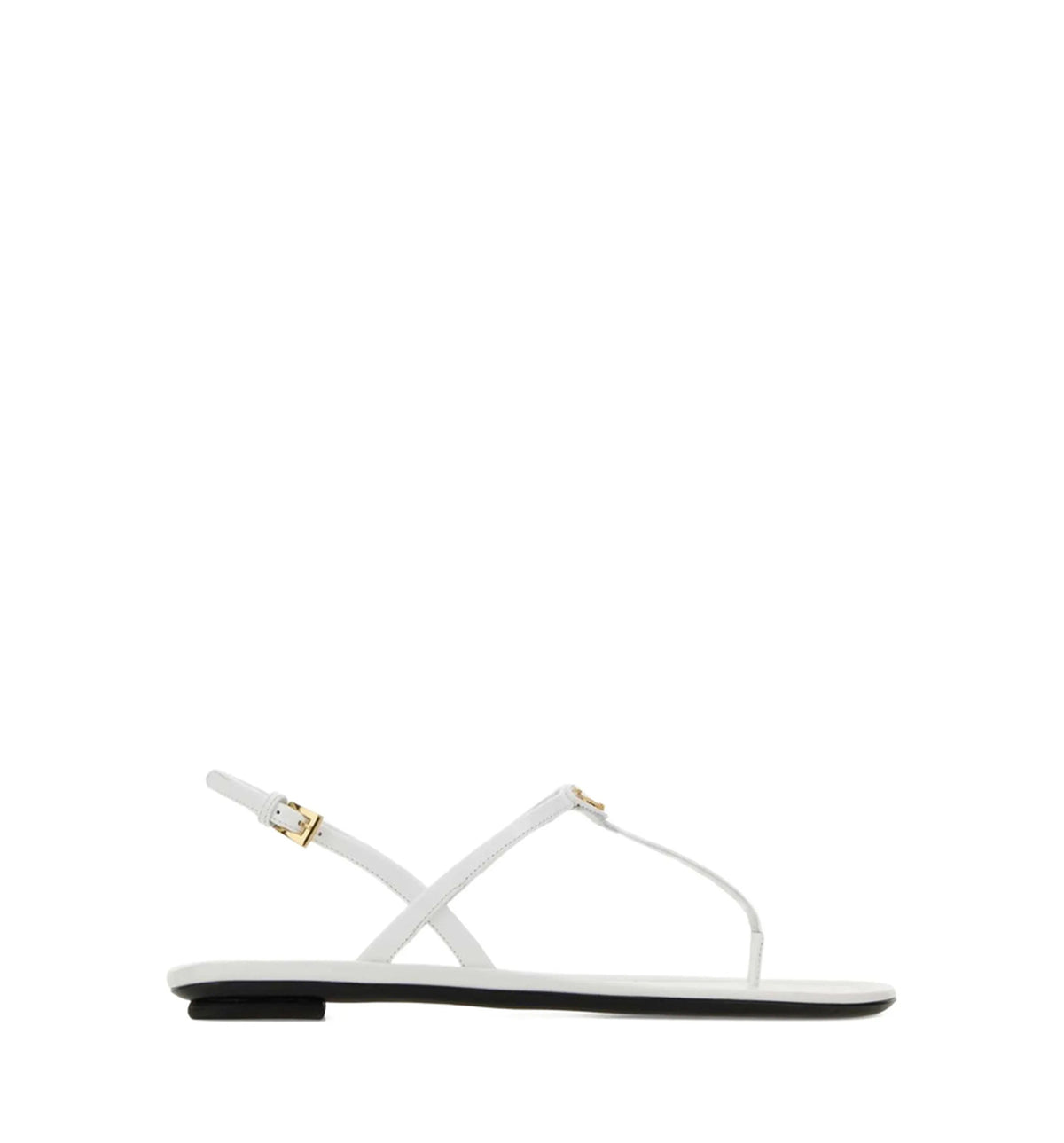 Patent leather thong sandals