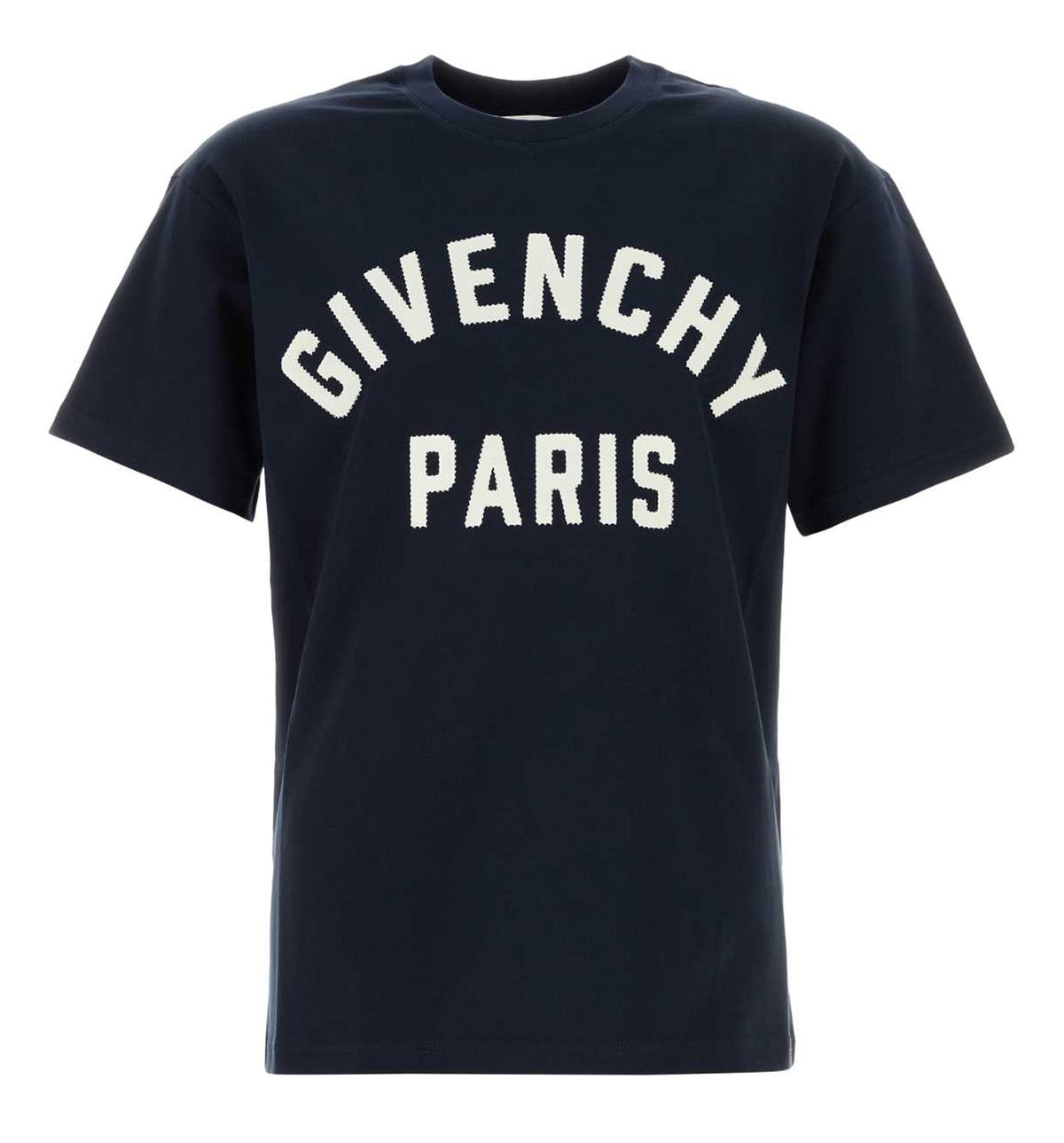 T-Shirt in Cotton with Givenchy Paris Embroidery