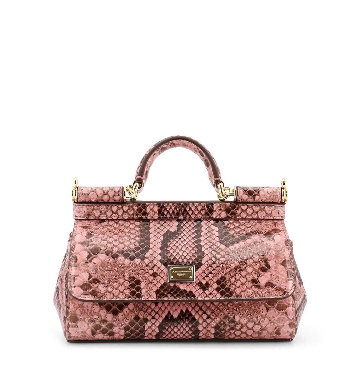 Sicily Shiny Python Mini Handbag