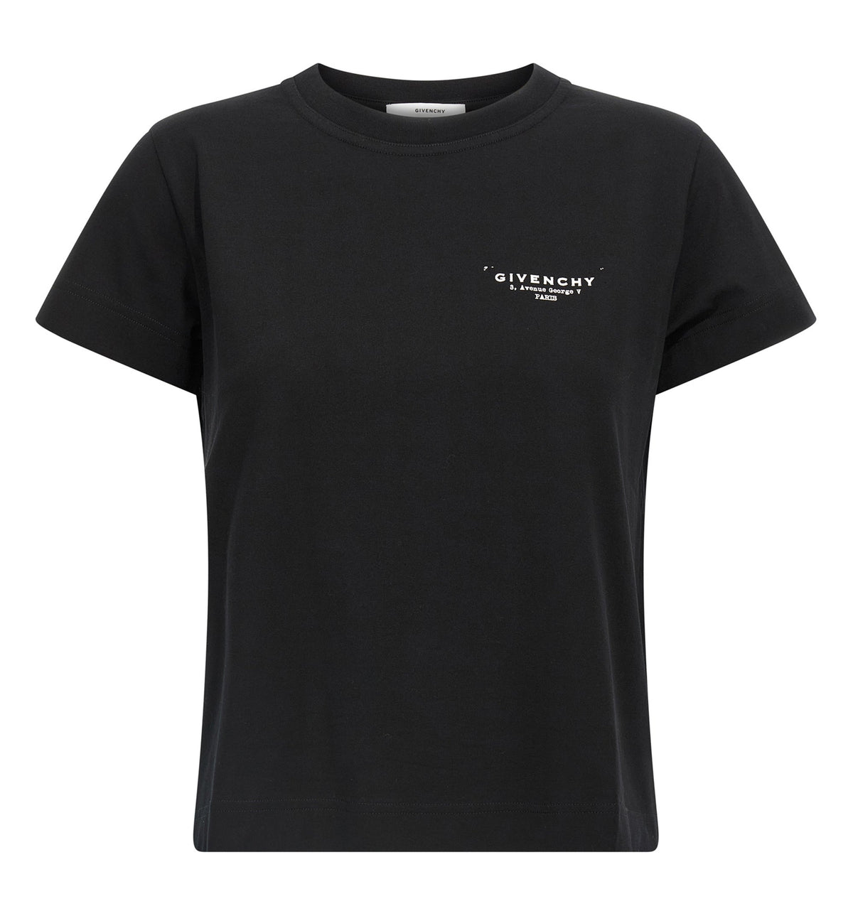 T-Shirt In Cotton With Givenchy Stamp Print