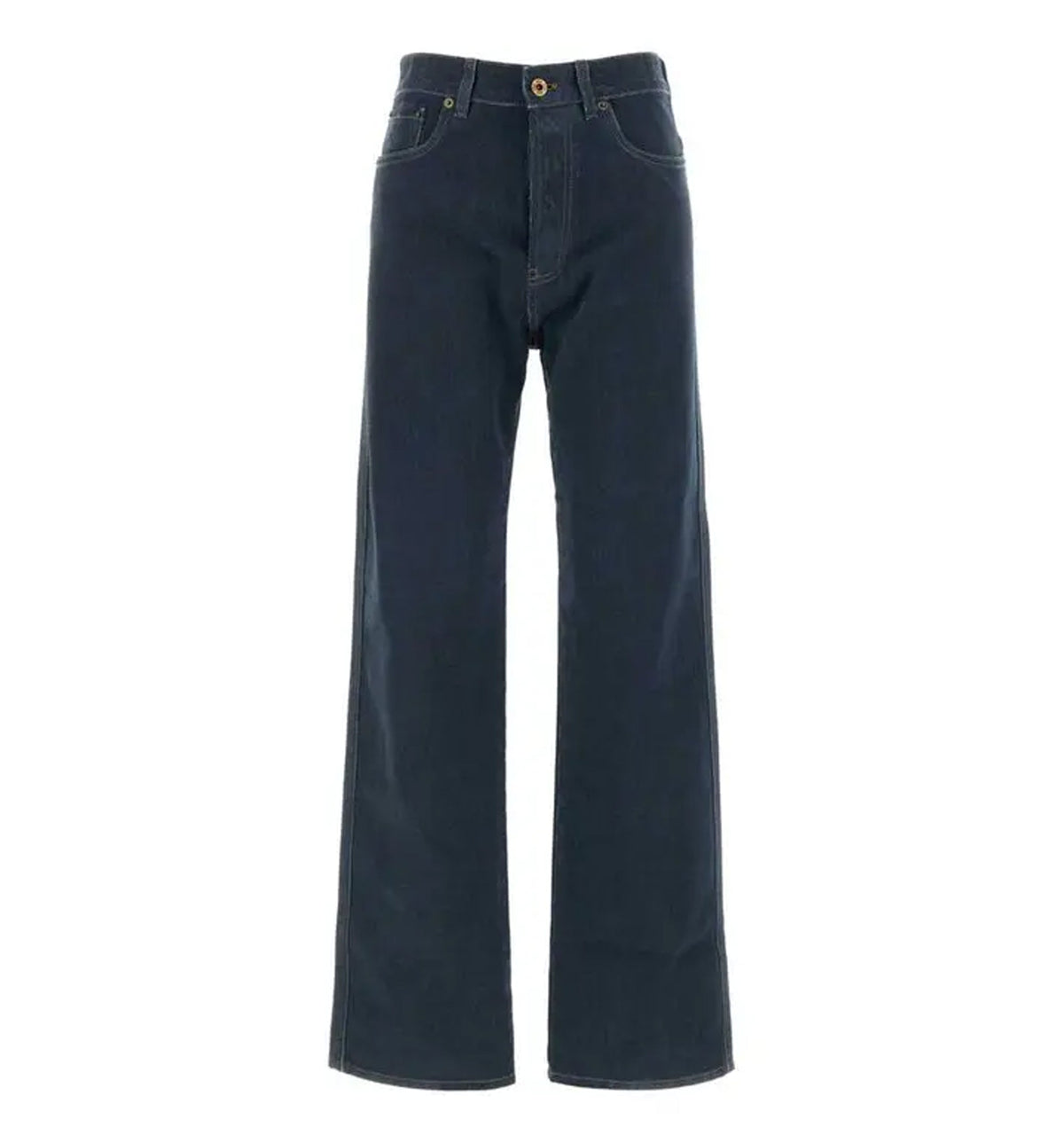 Flocked Denim Jeans