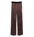 Peach-Feel Silk Satin Pj Pants
