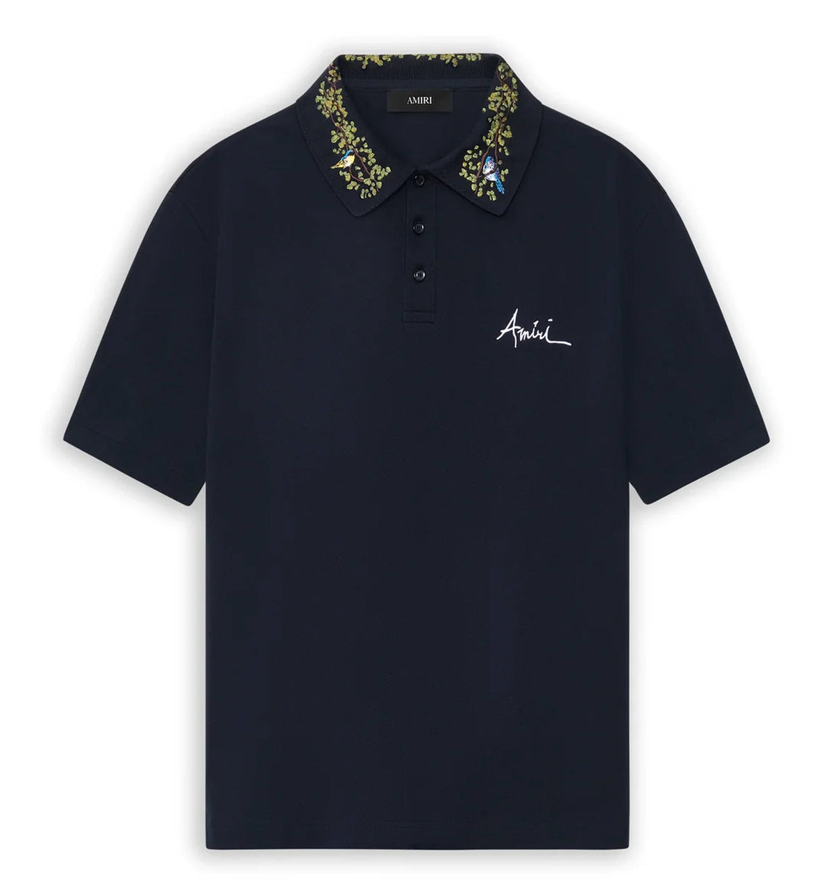 Floral Collar Polo