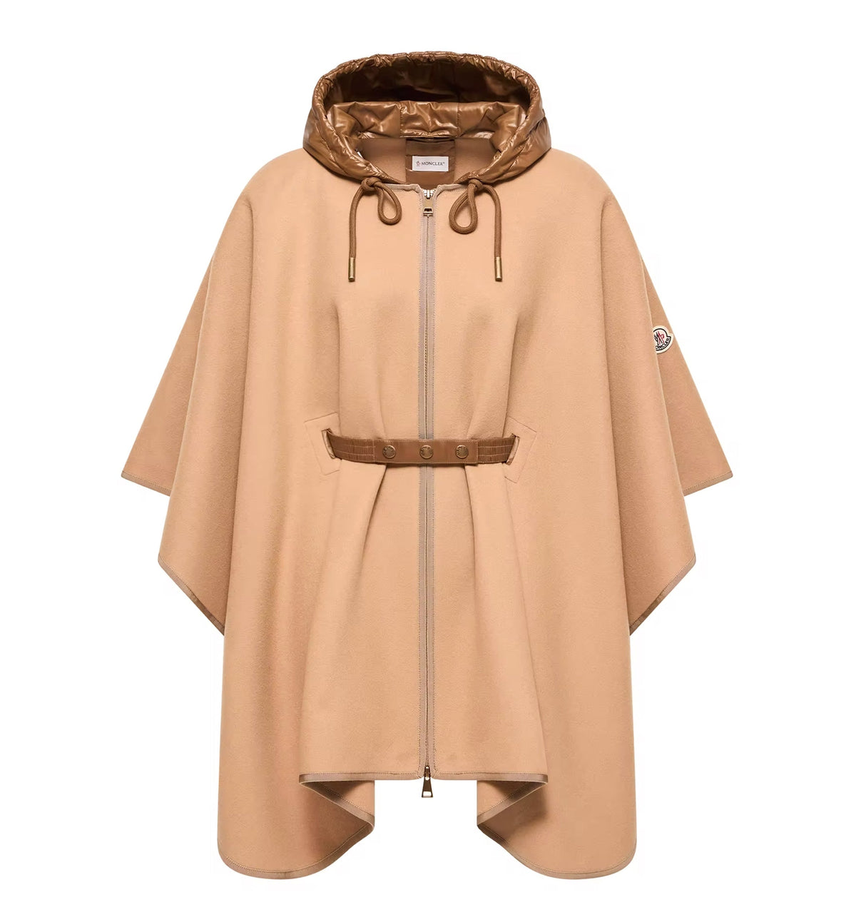 Padded Wool Blend Cape