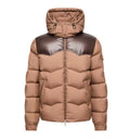 Ravelis Hooded Zig-Zag Quilted Short Down Jacket