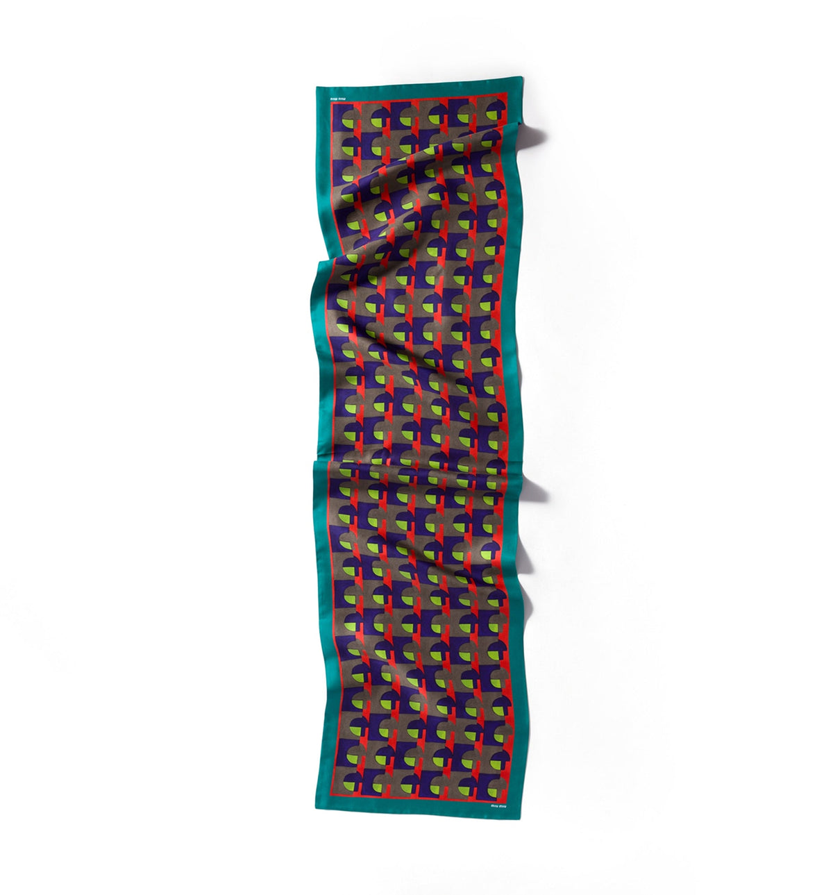 Printed silk scarf