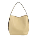 Medium belted grained-leather tote