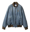 Denim blouson jacket