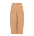 Barrel pants in cotton canvas