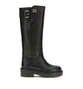 Leather boots