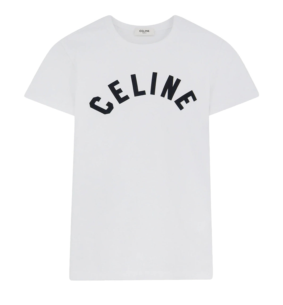 Cotton T-shirt with front lettering logo print
