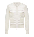Padded Wool Zip-Up Cardigan