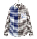 Shirt in wool and cotton flannel
