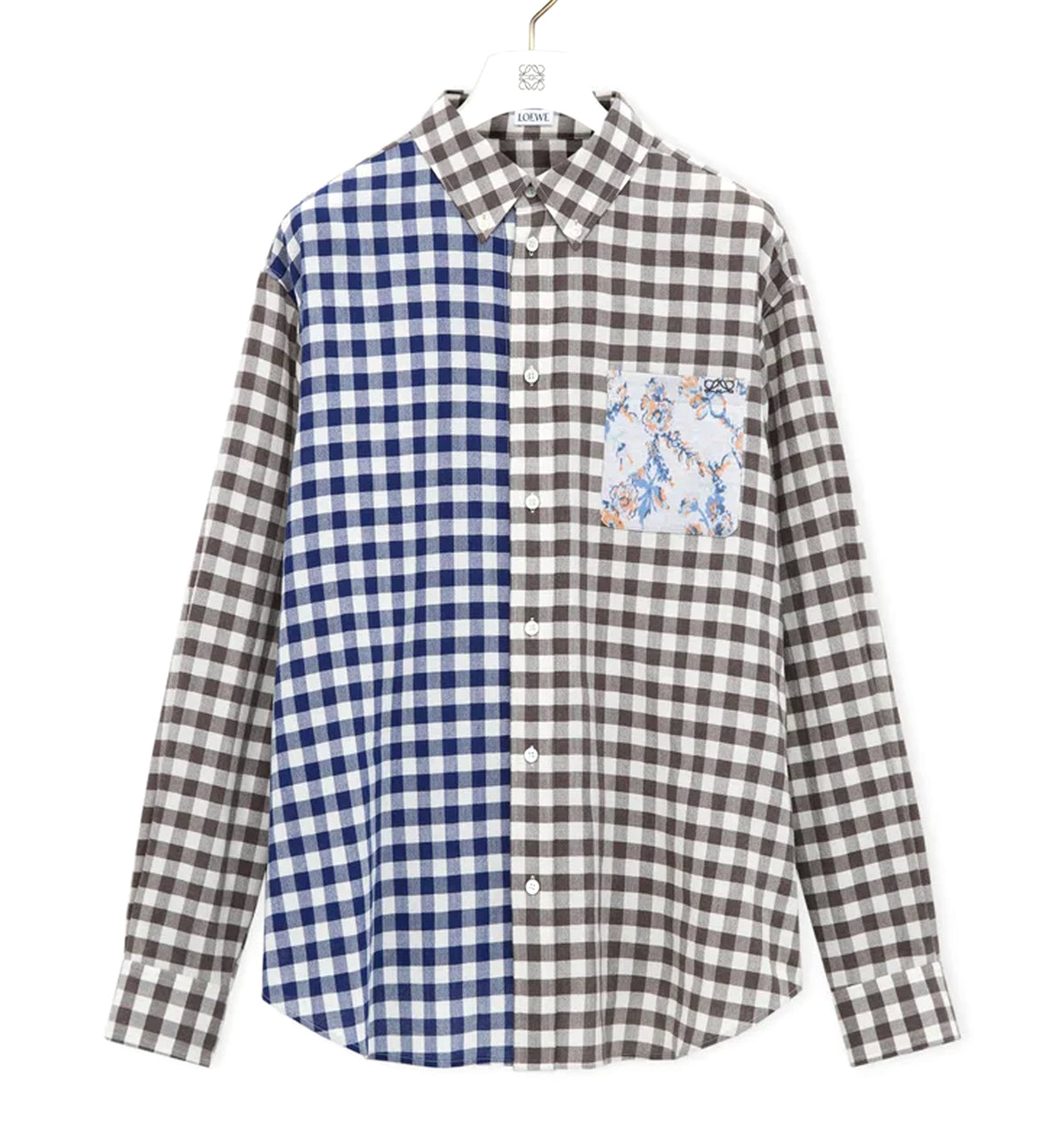 Shirt in wool and cotton flannel