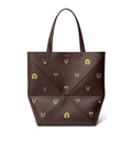 Cats XL Puzzle Fold Tote in Nappa Calfskin