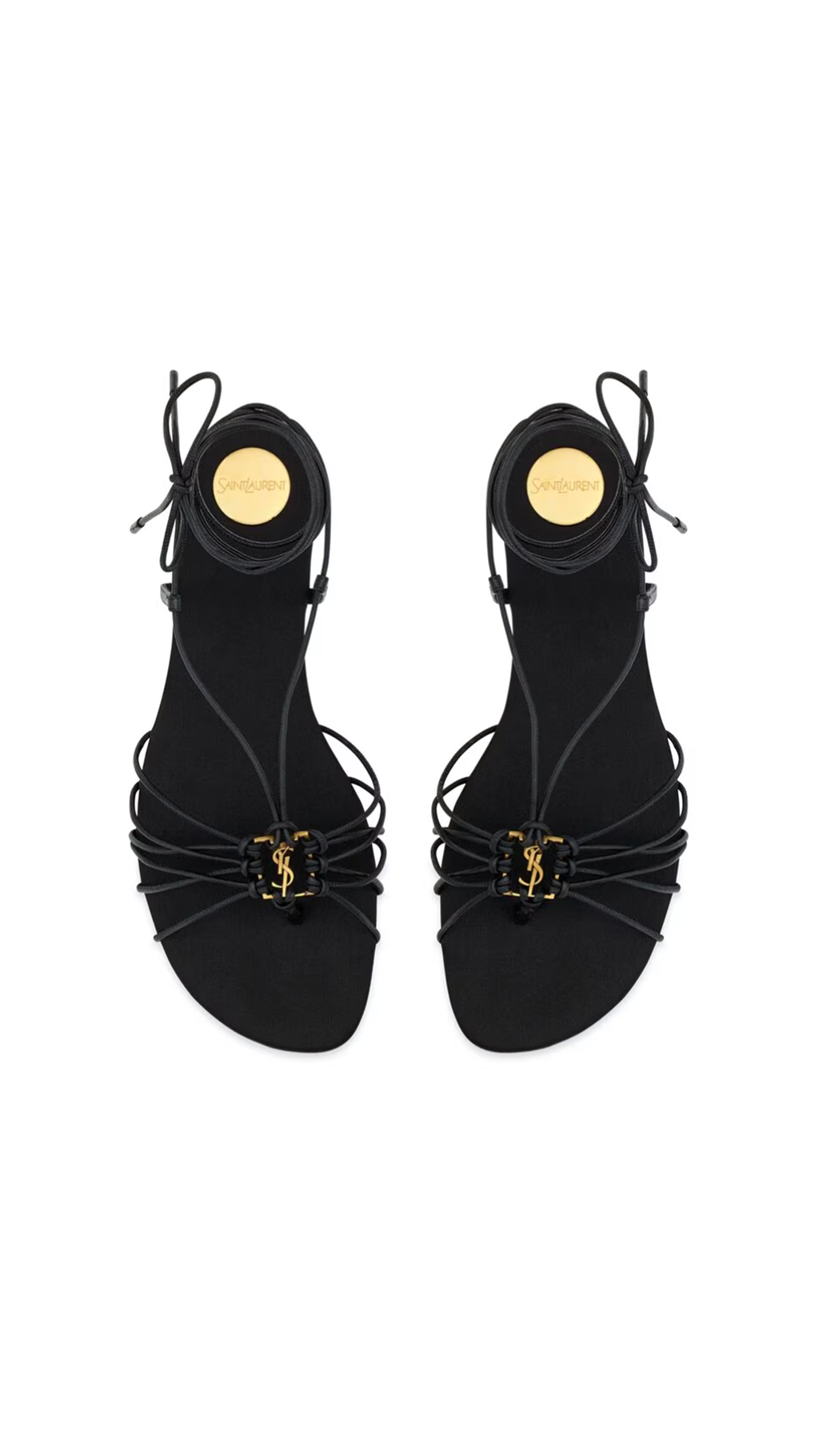 Babylone Sandals in Smooth Leather - Black
