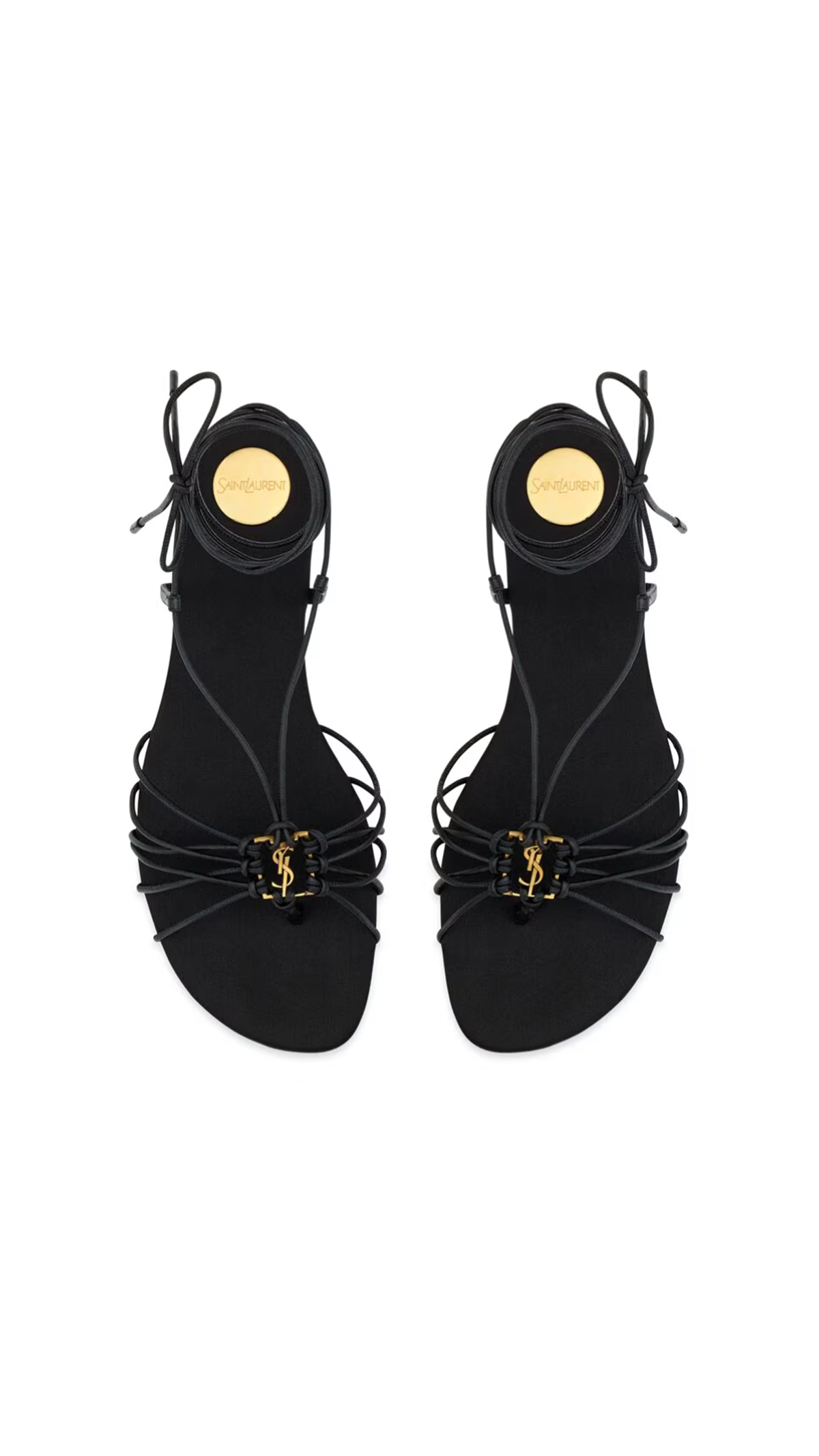 Babylone Sandals in Smooth Leather - Black