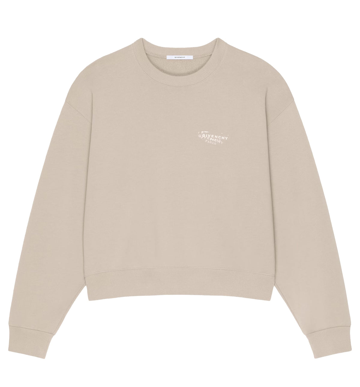 GIVENCHY Stamp Print Fleece Sweatshirt