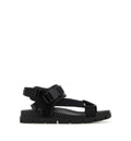 Fabric And Suede Sandals
