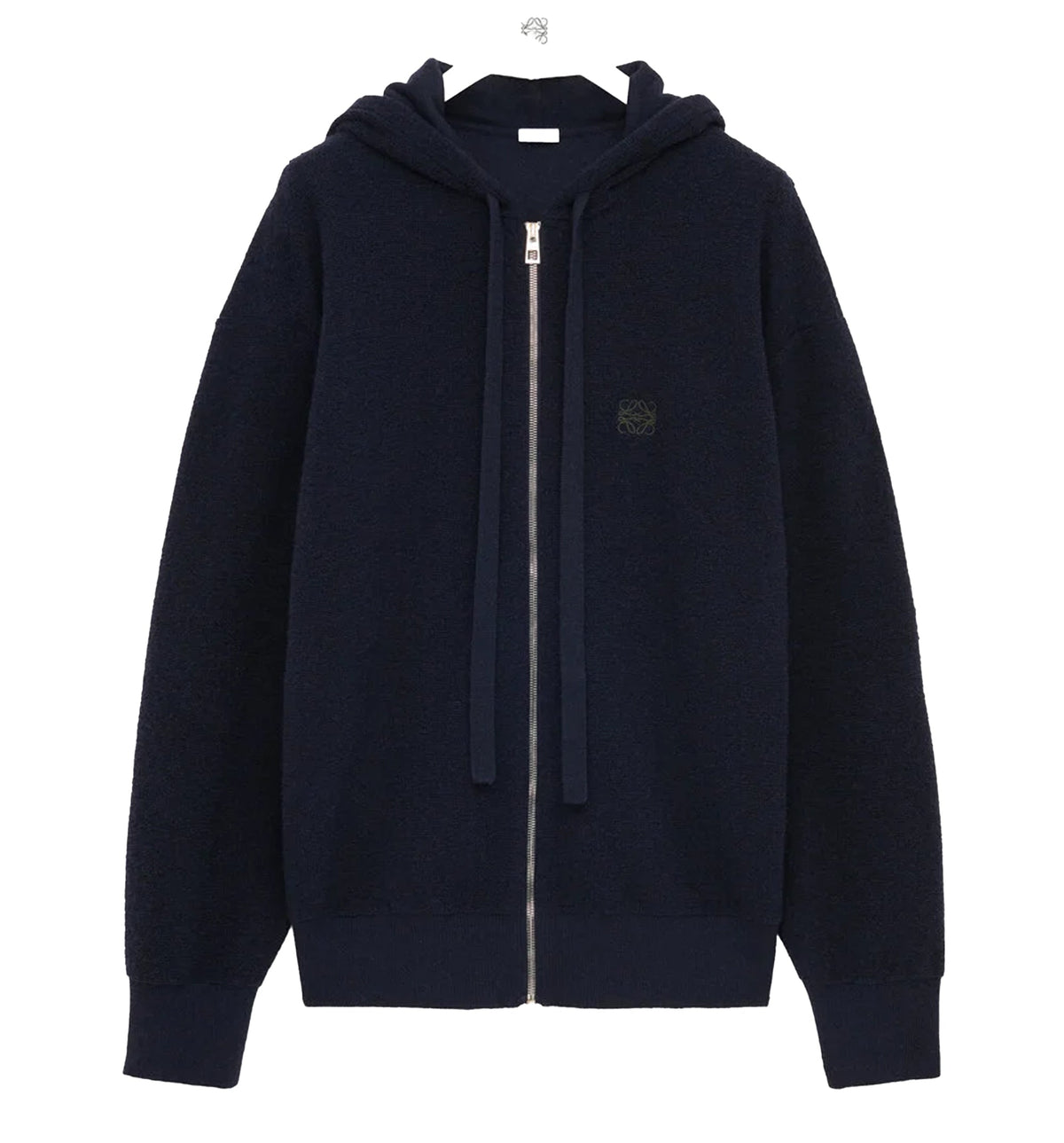 Anagram Zip-Up Hoodie In Wool