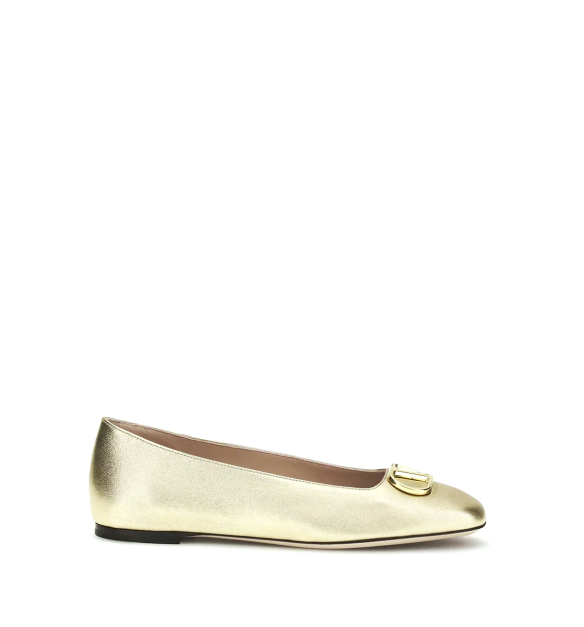 VLogo Signature Laminated Nappa Ballerinas