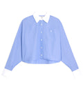 Cropped Shirt In Cotton Poplin