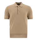 Cashmere and silk polo shirt